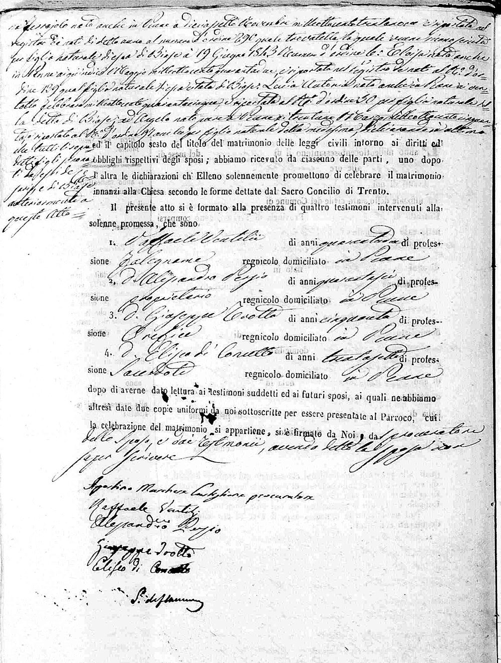 Atto di Solenne Matrimonio pagina 2